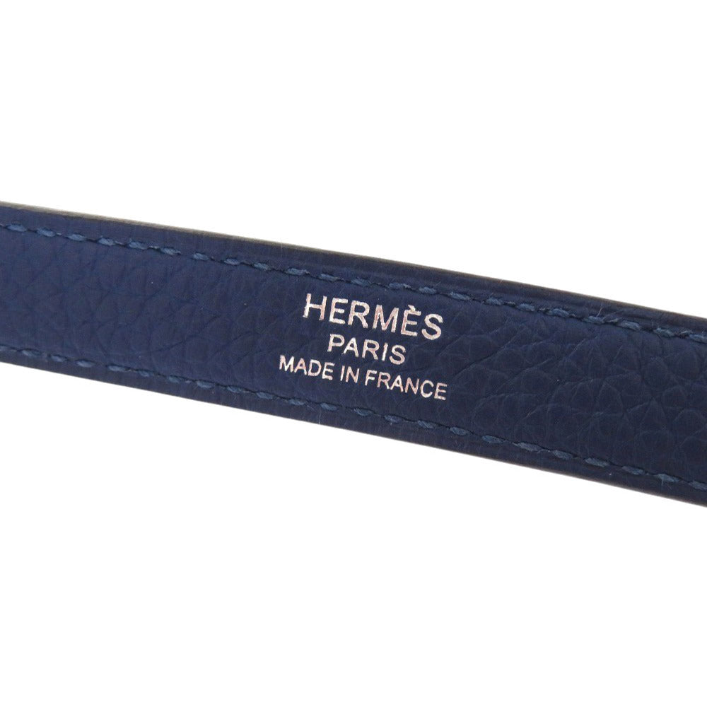 HERMES Shoulder strap Taurillon Clemence deep blue Kelly strap Women Used