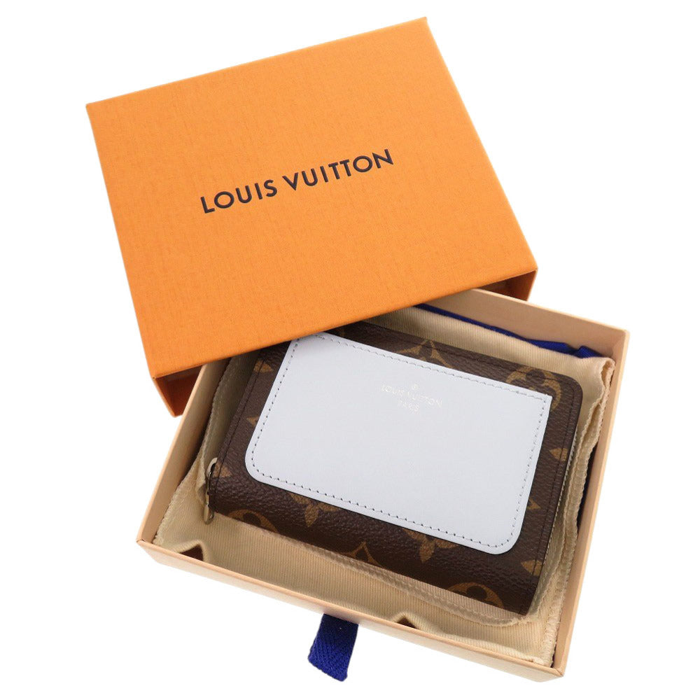 LOUIS VUITTON Bifold Wallet M11778 Monogram canvas Washed Blue Monogram Portefeuille Lou Women Used