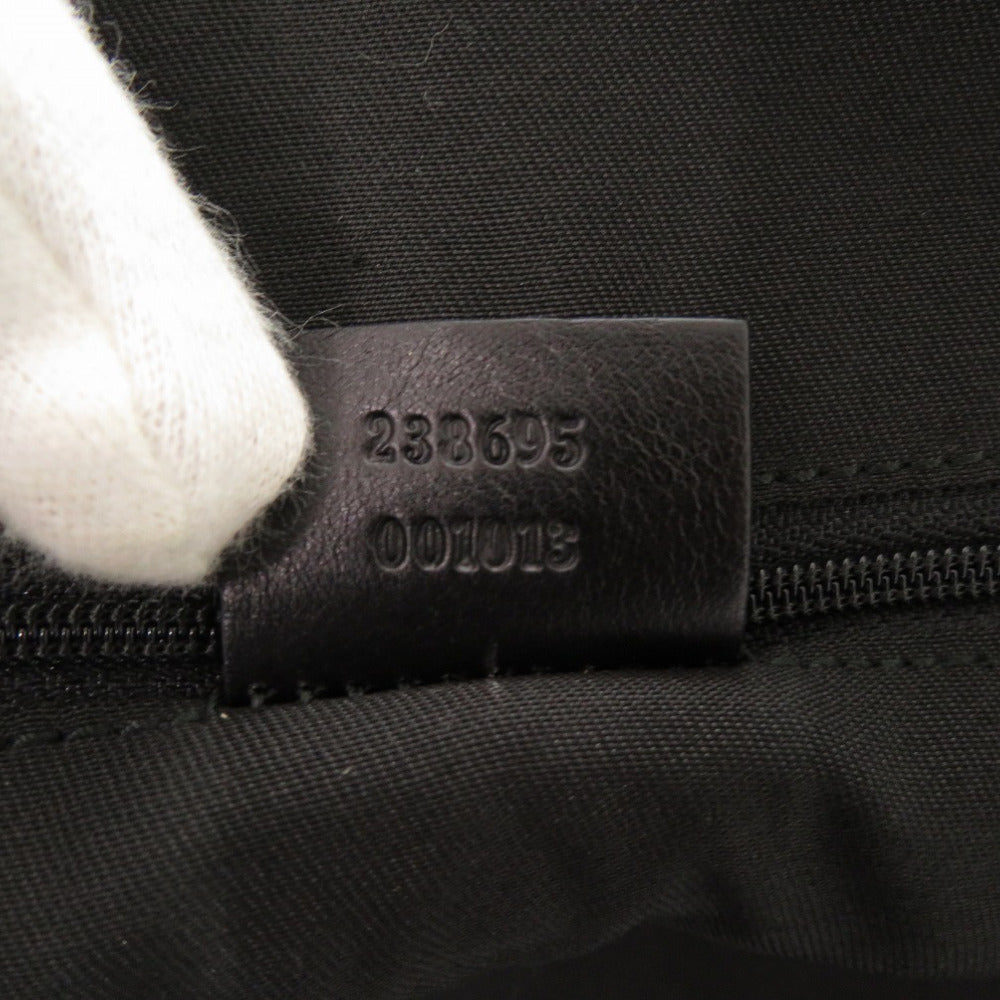 GUCCI Tote Bag 238695 Canvas, Leather black Horsebit Pattern Women Used