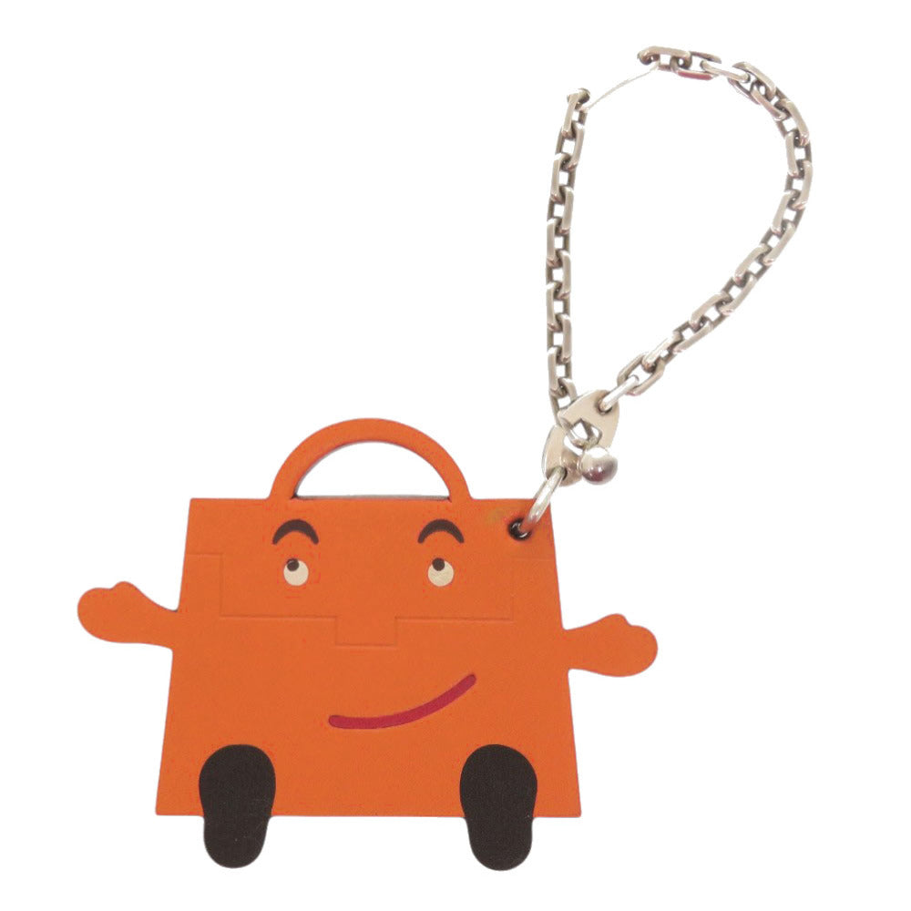 HERMES key ring Votadelakt, Silver925 Orange Kelly doll