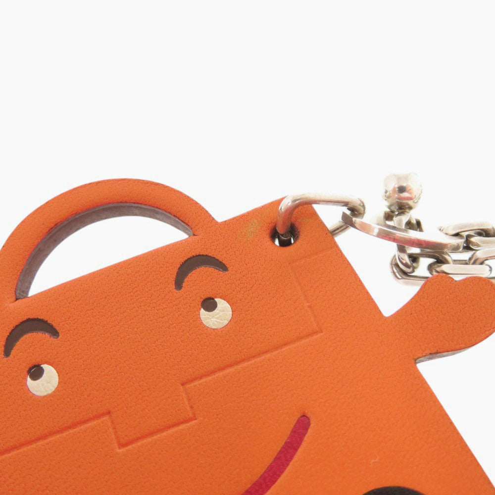 HERMES key ring Votadelakt, Silver925 Orange Kelly doll