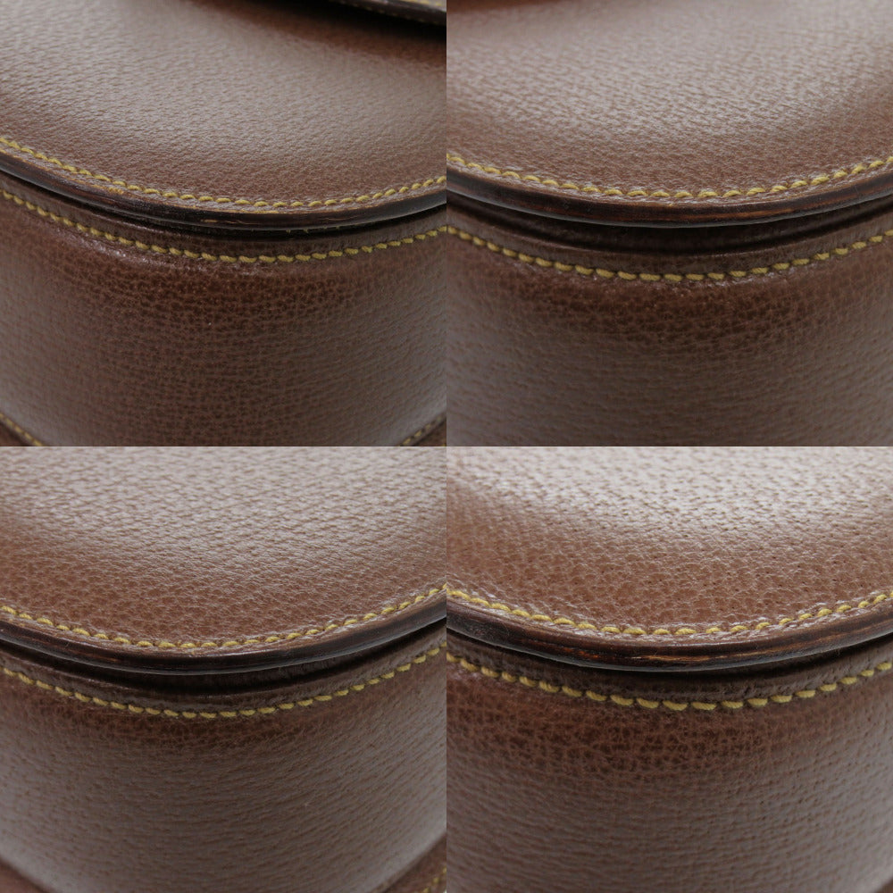 GUCCI Handbag 000 926 0633 leather Brown 2WAY Bamboo Women Used