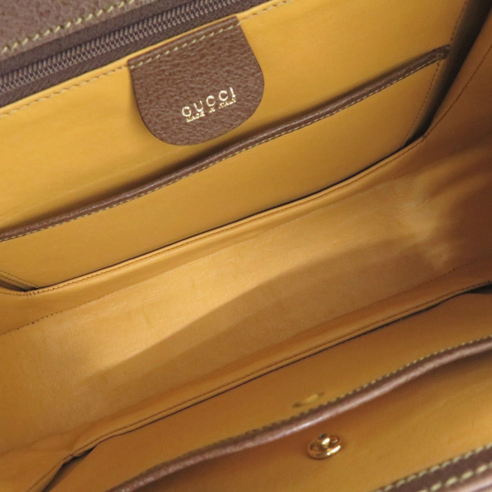 GUCCI Handbag 000 926 0633 leather Brown 2WAY Bamboo Women Used