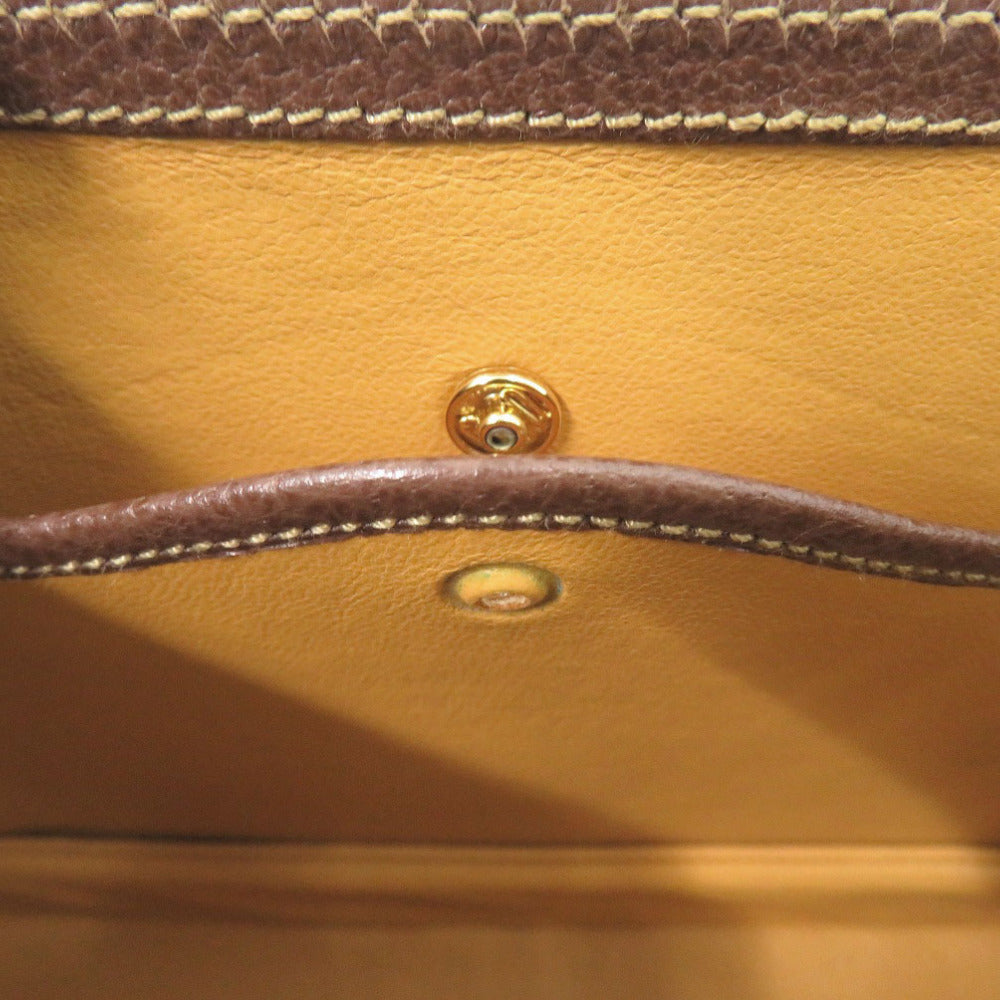 GUCCI Handbag 000 926 0633 leather Brown 2WAY Bamboo Women Used