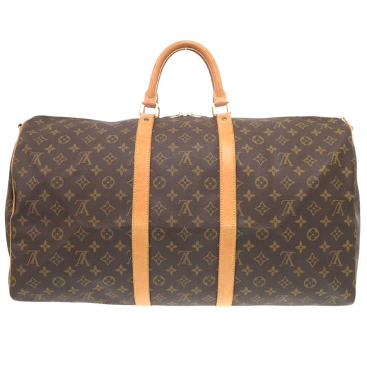 LOUIS VUITTON Boston Duffel bag M41414 Monogram canvas Brown Monogram Keepall bandouliere55
