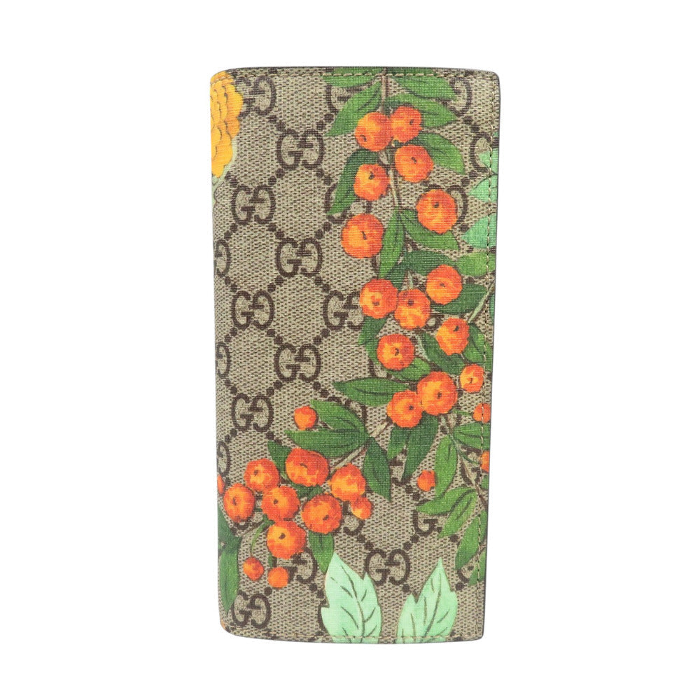 GUCCI Long Wallet Purse 427011 GG Supreme, Leather beige Gucci Tian
