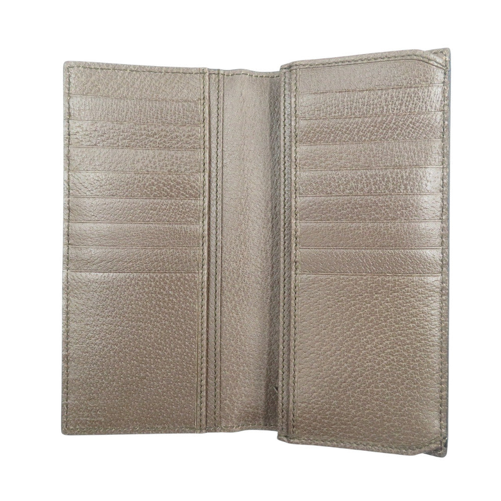 GUCCI Long Wallet Purse 427011 GG Supreme, Leather beige Gucci Tian