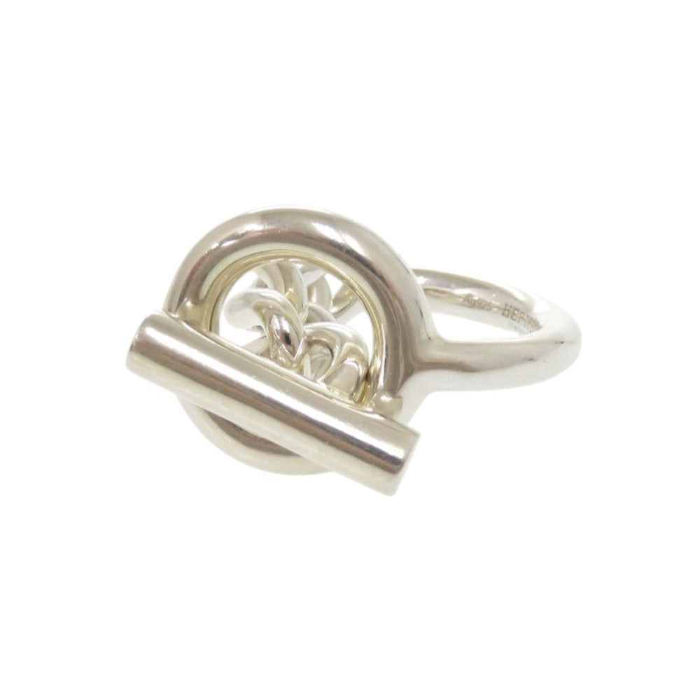 HERMES Ring Silver925 Silver Croisette Women 51 Used