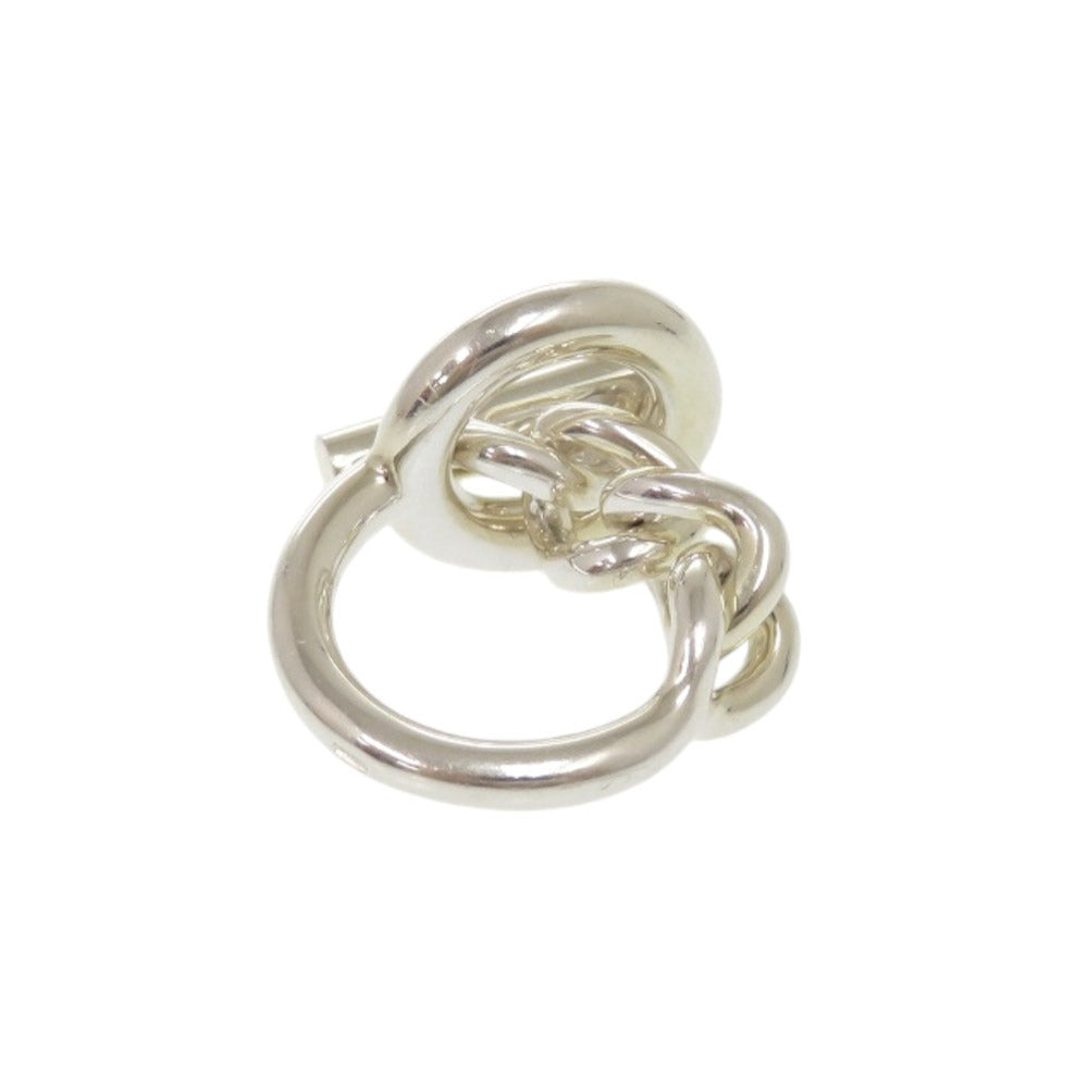 HERMES Ring Silver925 Silver Croisette Women 51 Used
