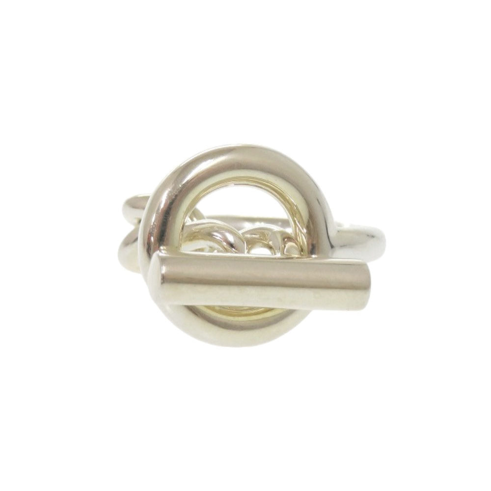 HERMES Ring Silver925 Silver Croisette Women 51 Used