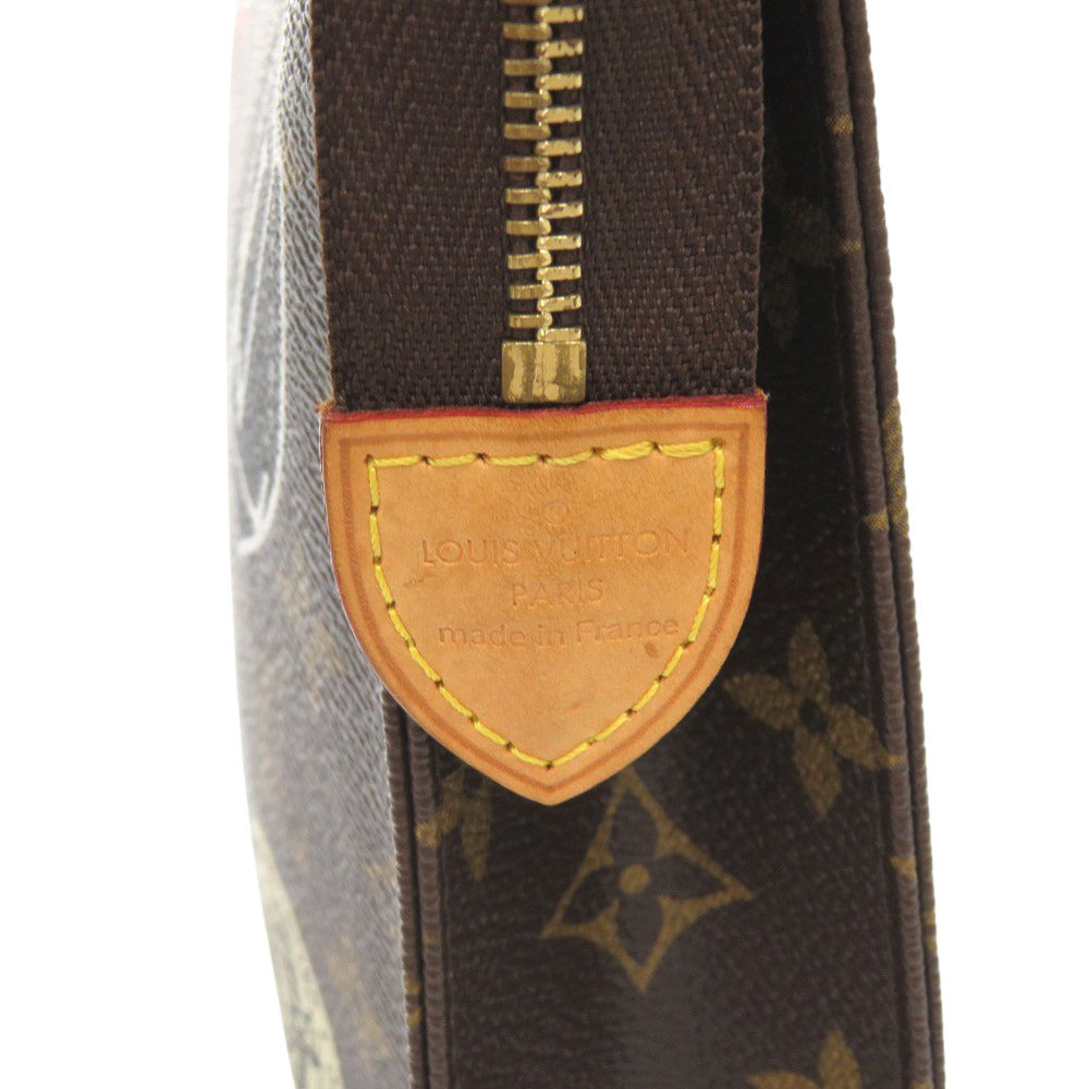 LOUIS VUITTON Clutch bag M41438 Monogram canvas Brown World Tour Monogram posh toilette unisex(Unisex) Used