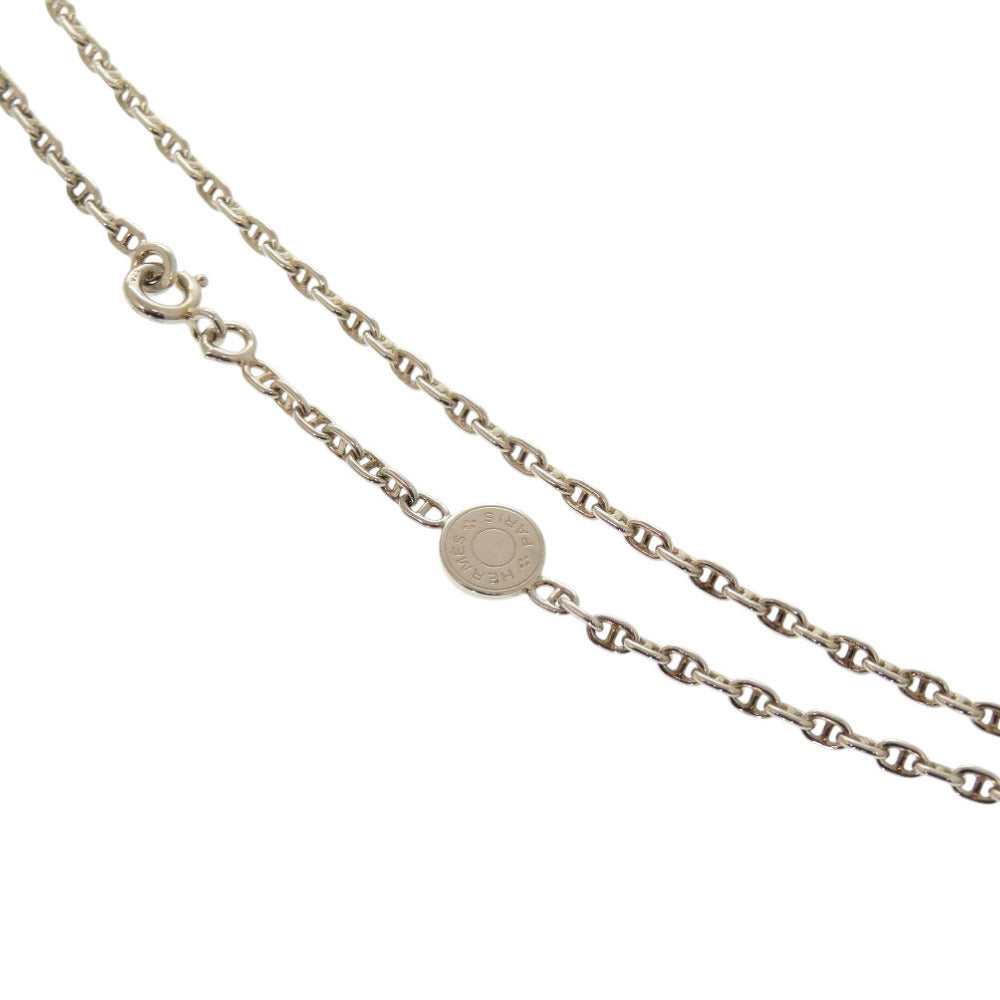 HERMES Necklace Silver925 Silver Chene Dunkle Mini Serie 15.7"