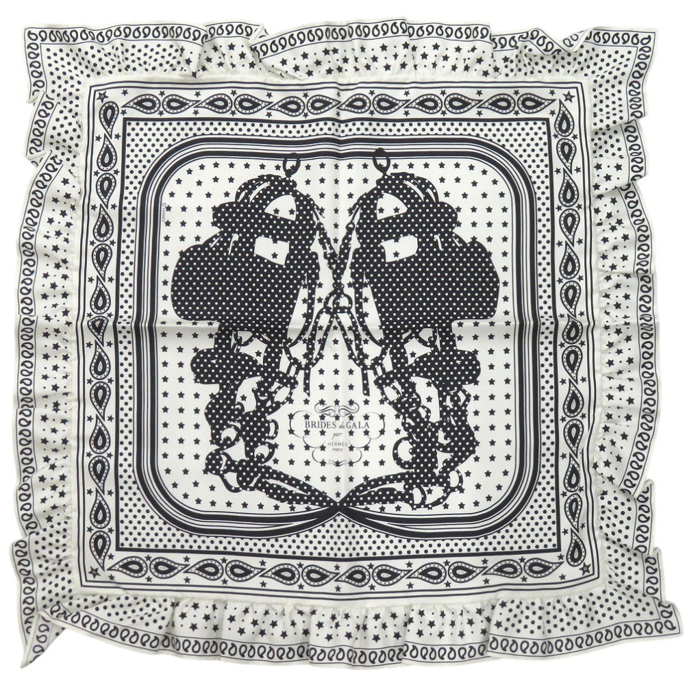 HERMES scarf silk BLANK Carre70 Brides de Gala