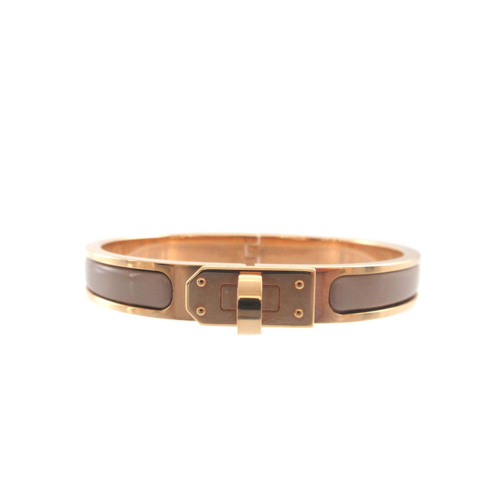 HERMES Bangle metal Rose gold Mini Click Kelly