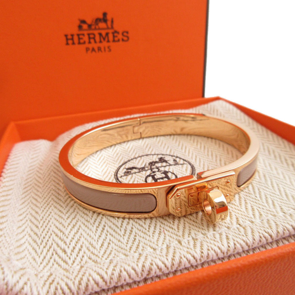HERMES Bangle metal Rose gold Mini Click Kelly