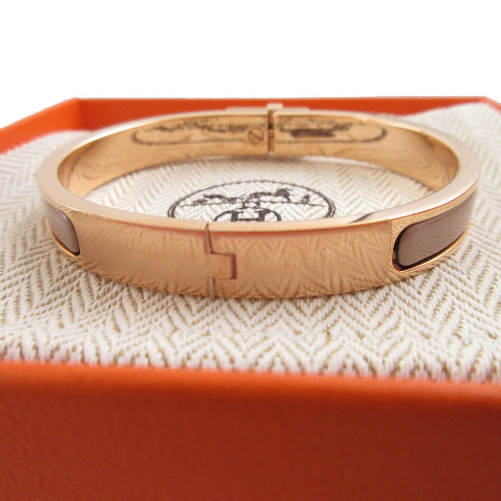 HERMES Bangle metal Rose gold Mini Click Kelly