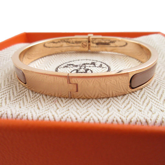 HERMES Bangle metal Rose gold Mini Click Kelly