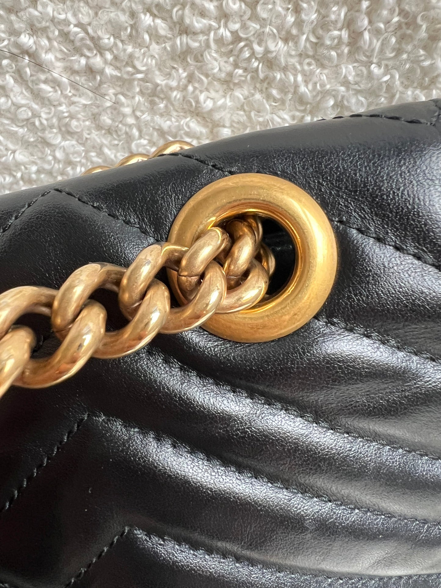 Gucci GG Black Marmont Small Shoulder Bag (RRP £2070)