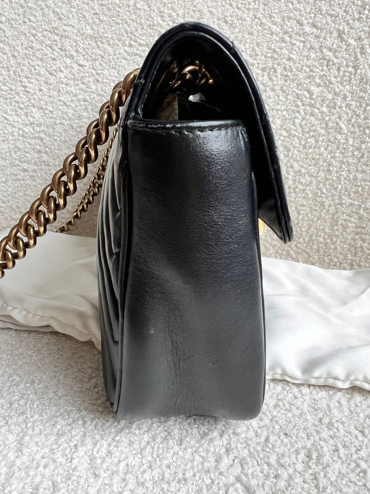 Gucci GG Black Marmont Small Shoulder Bag (RRP £2070)