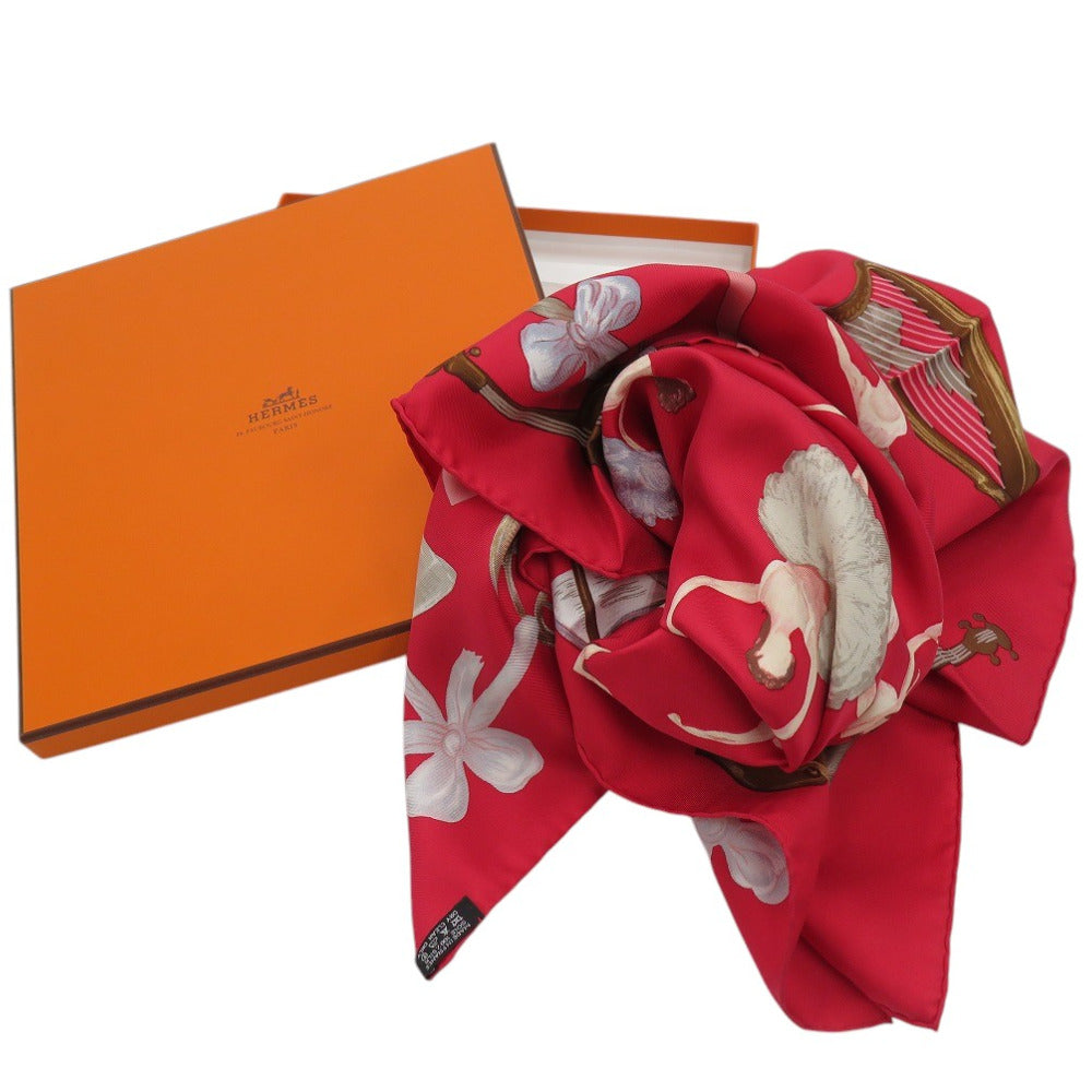 HERMES scarf silk multicolor Carre90 La Dance La Dance