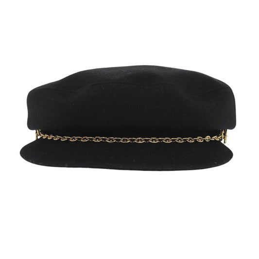 HERMES Other hats cashmere black Belleil Chene Dunkle 58