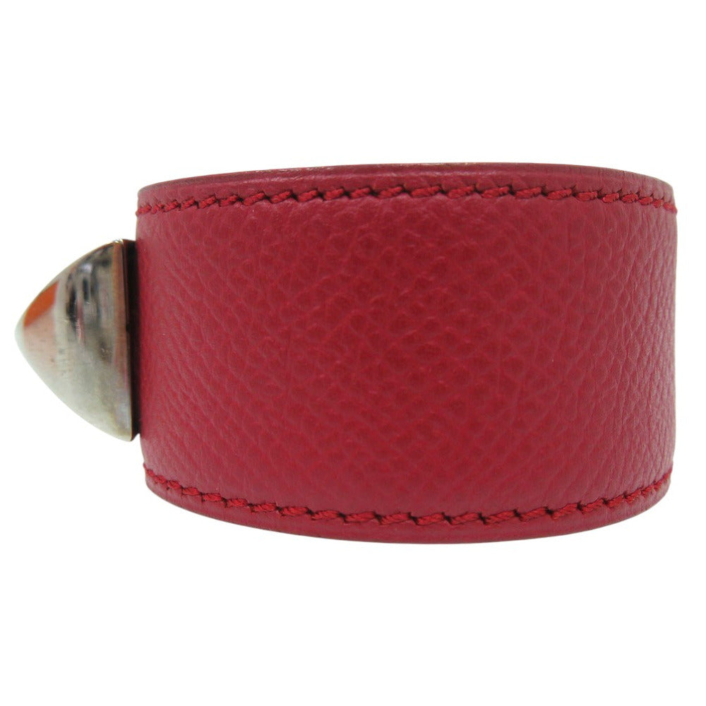 HERMES Bangle leather Red Medor