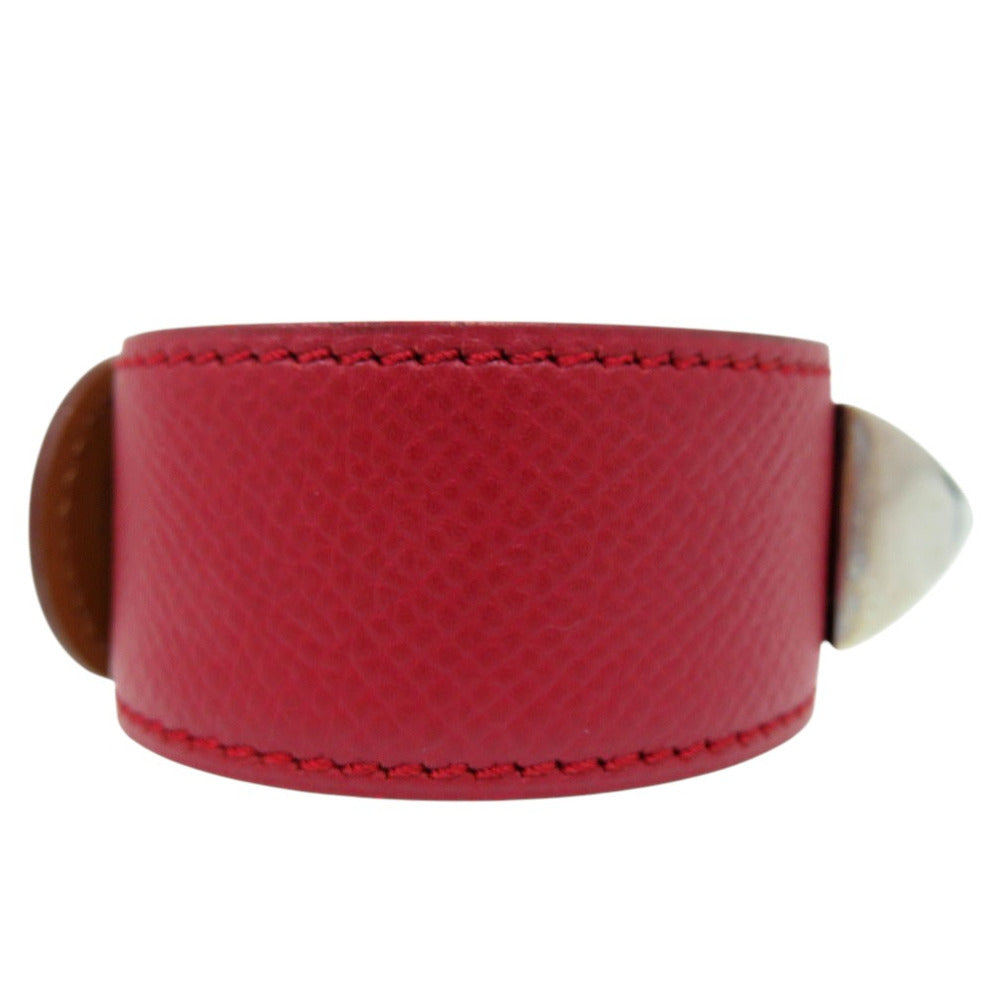 HERMES Bangle leather Red Medor