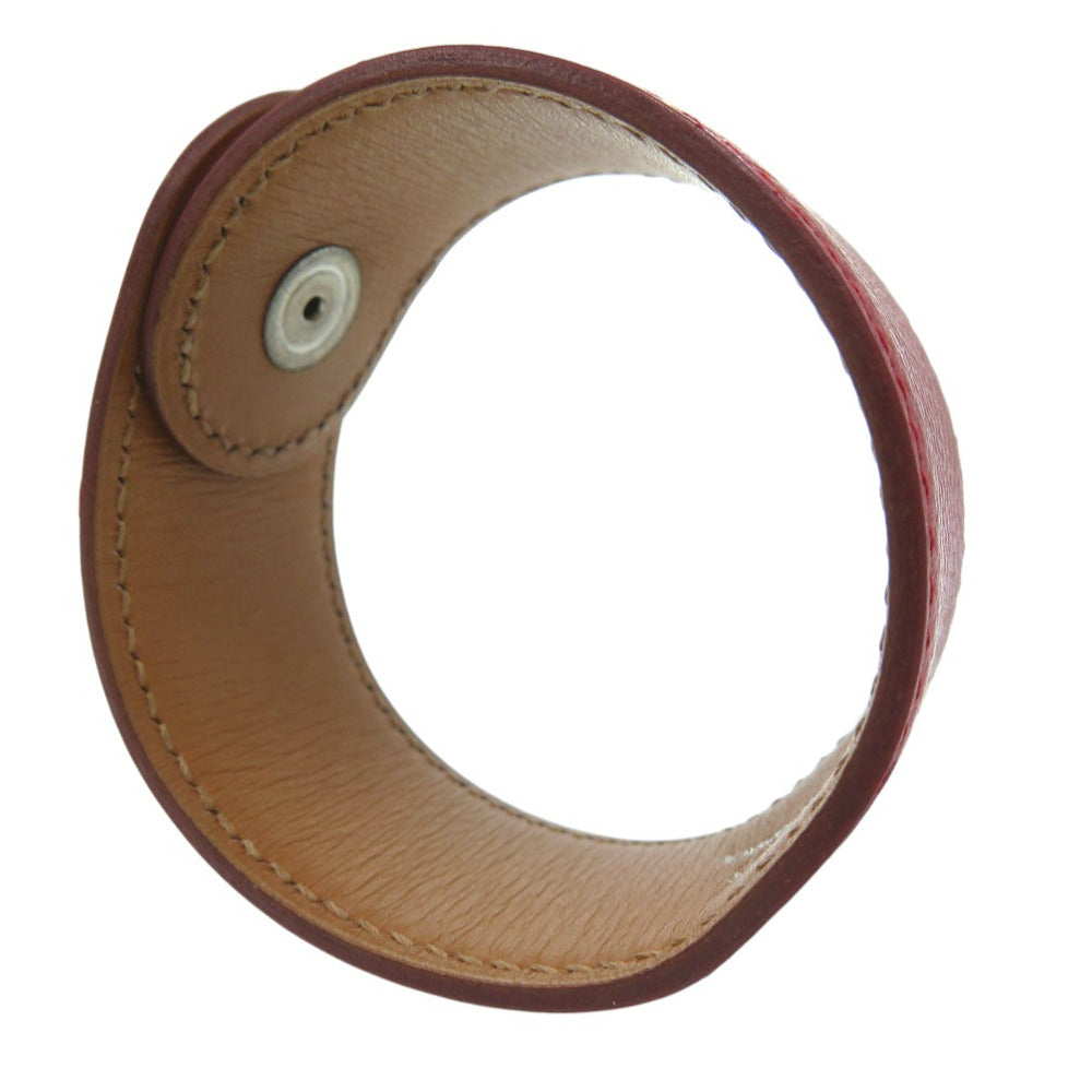 HERMES Bangle leather Red Medor