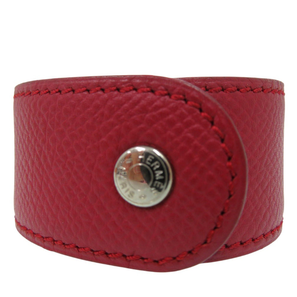 HERMES Bangle leather Red Medor