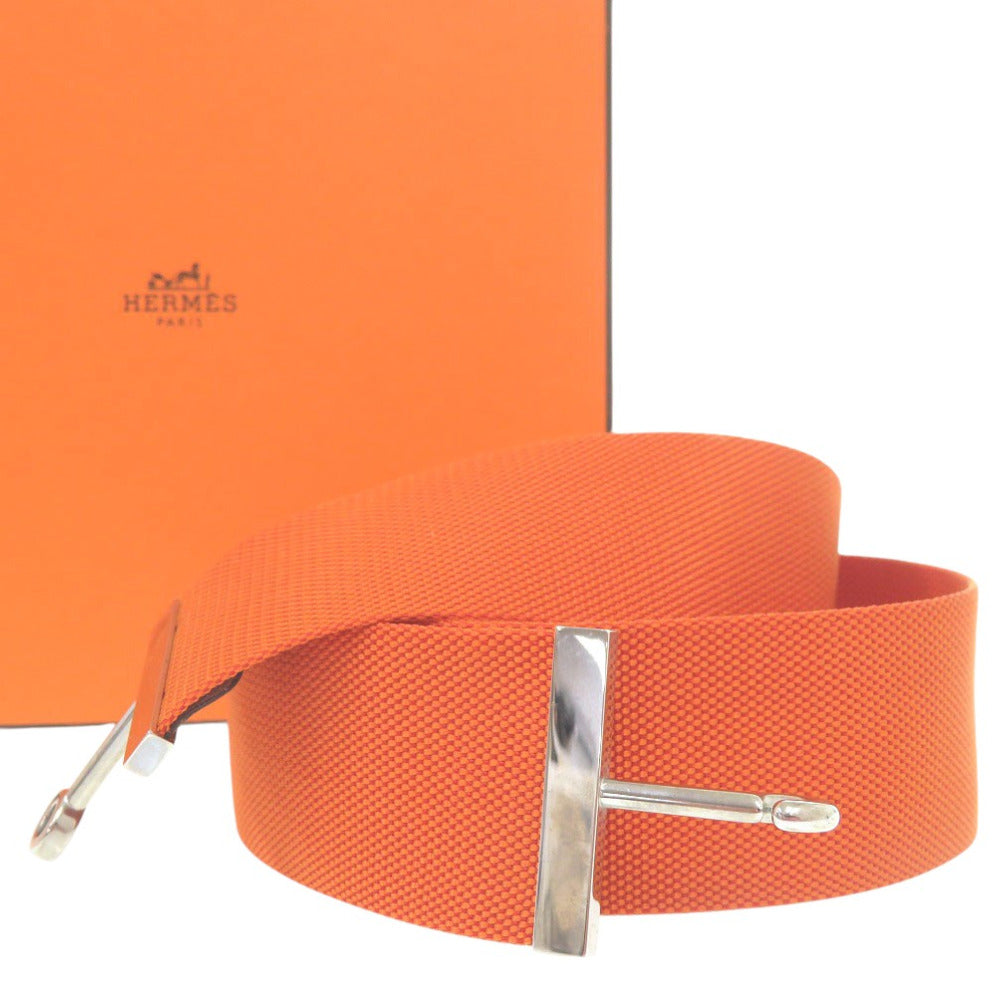 HERMES belt Nylon Orange 40