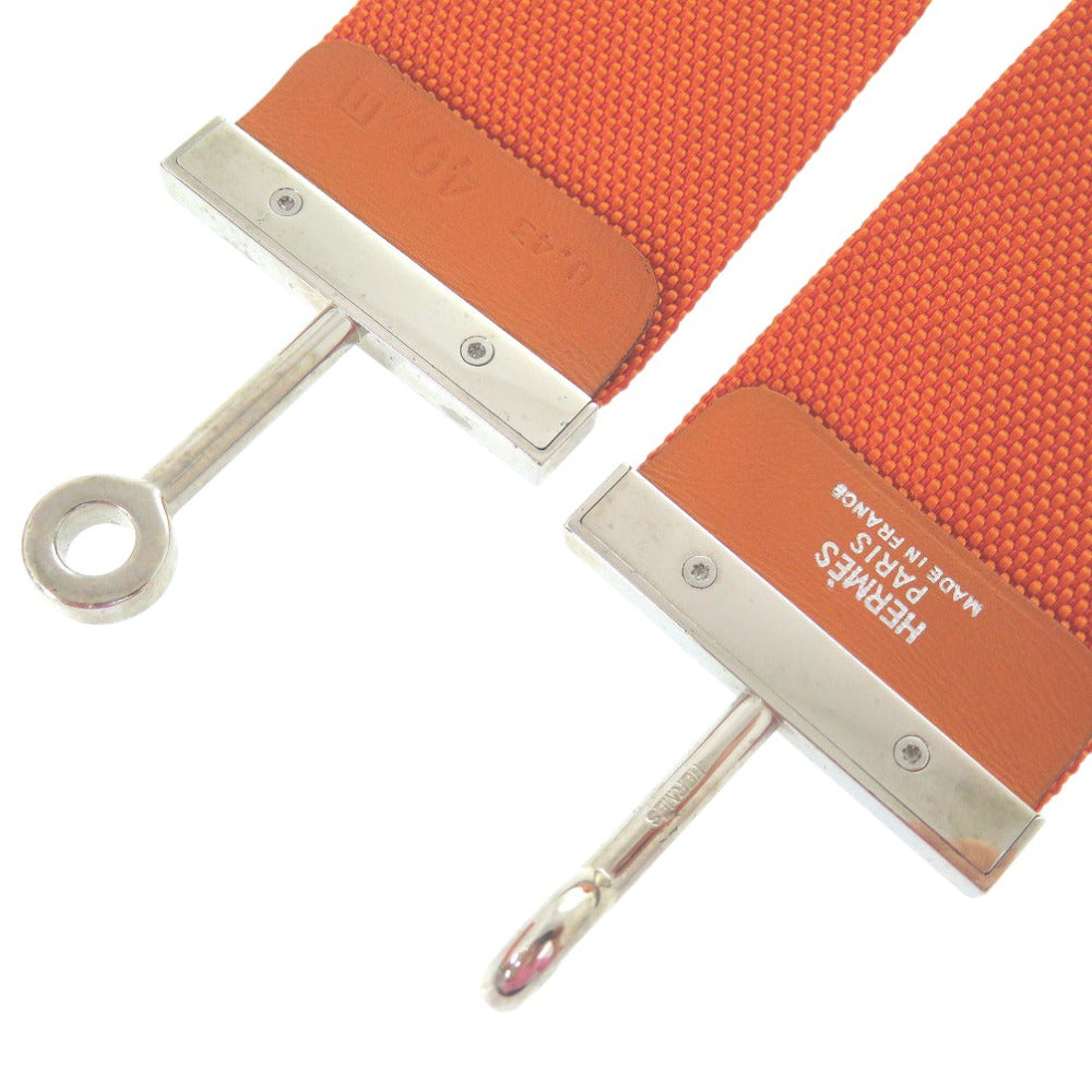 HERMES belt Nylon Orange 40