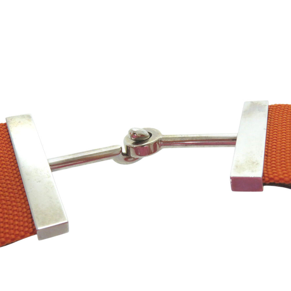 HERMES belt Nylon Orange 40