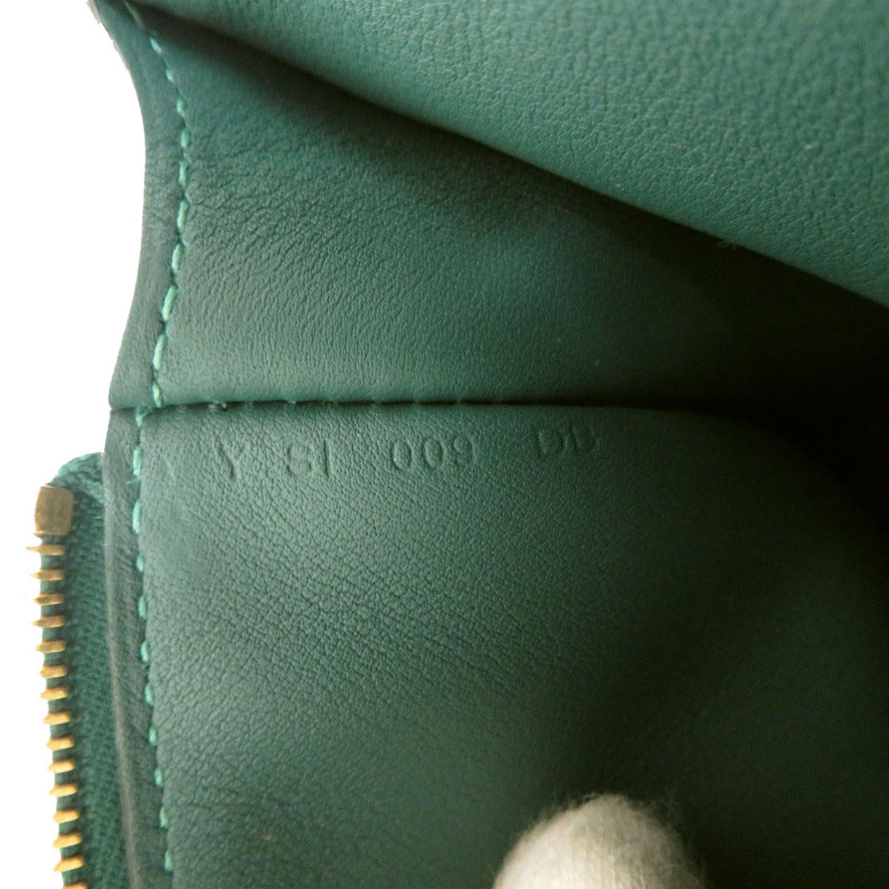 HERMES Pouch Evercolor Vert Vertigo Zip Angor