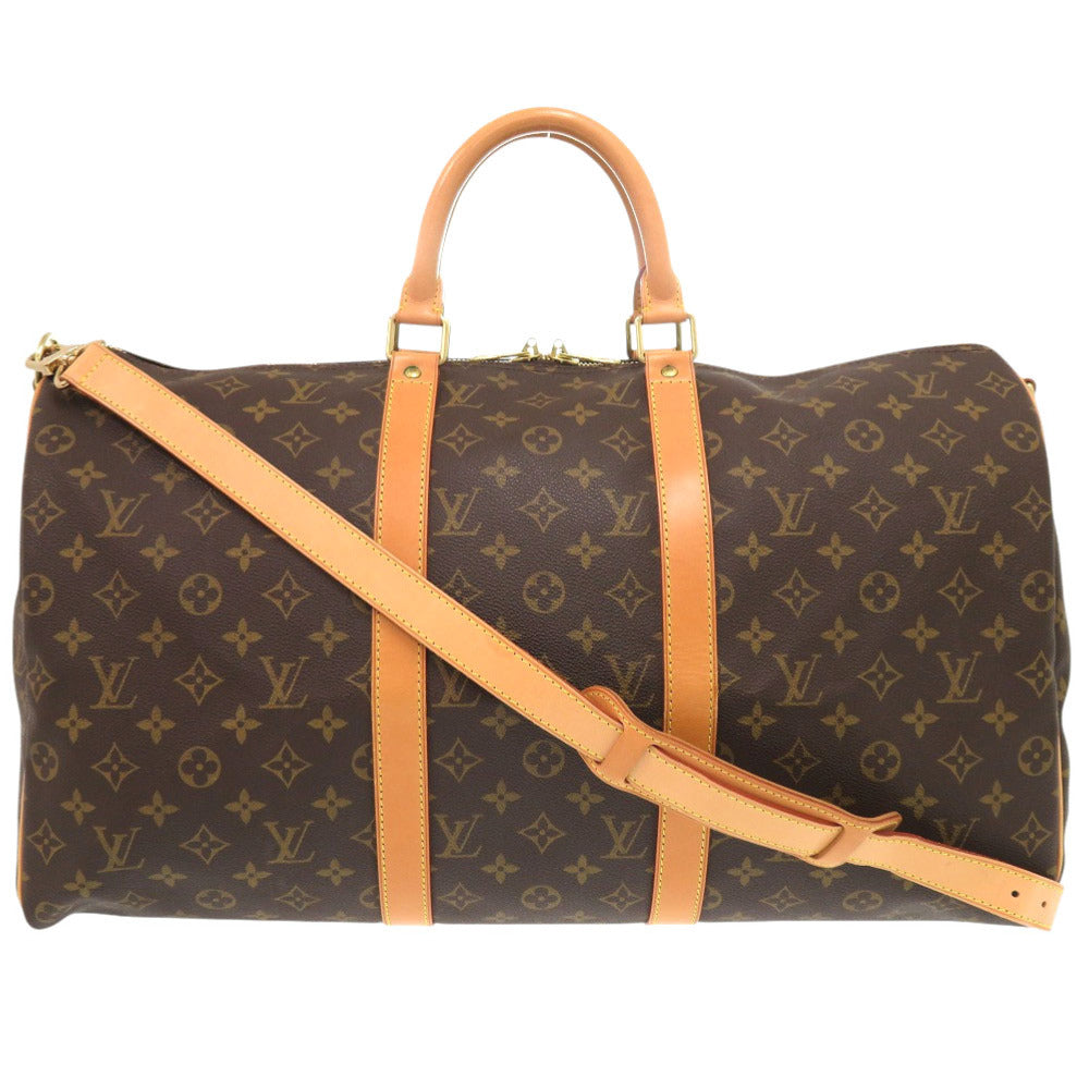 LOUIS VUITTON Boston Duffel bag M41416 Monogram canvas Brown Monogram Keepall bandouliere50
