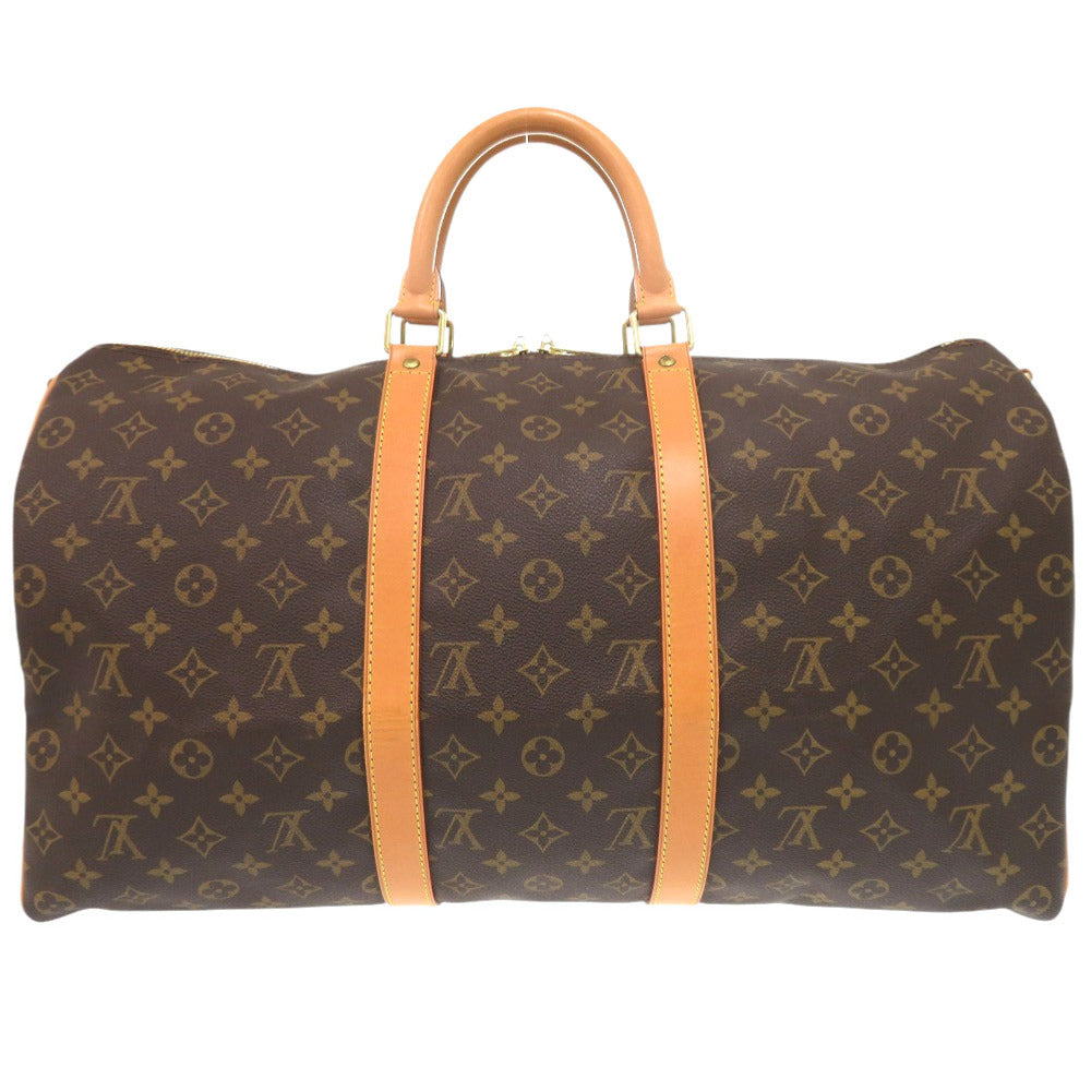 LOUIS VUITTON Boston Duffel bag M41416 Monogram canvas Brown Monogram Keepall bandouliere50