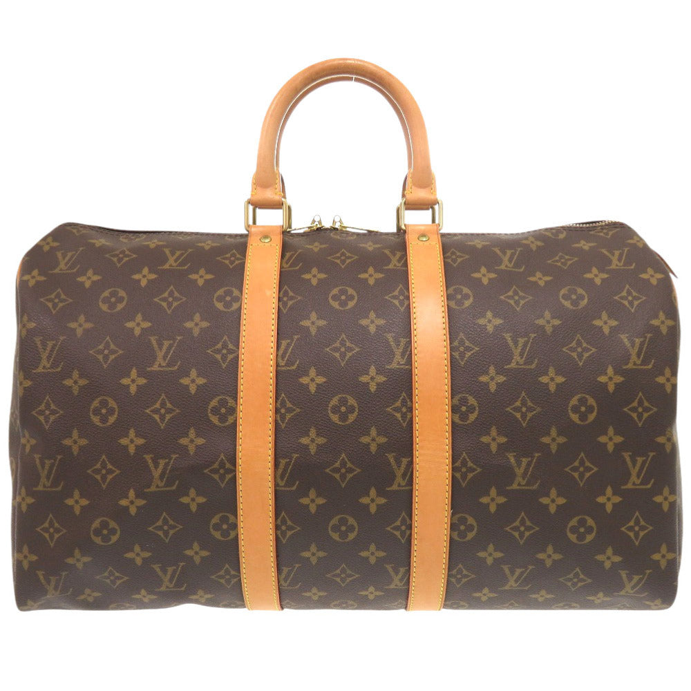 LOUIS VUITTON Boston Duffel bag M41428 Monogram canvas Brown Monogram Keepall 45