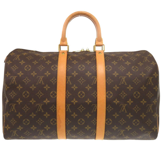 LOUIS VUITTON Boston Duffel bag M41428 Monogram canvas Brown Monogram Keepall 45