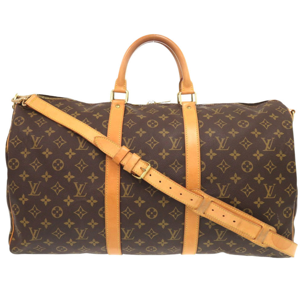 LOUIS VUITTON Boston Duffel bag M41416 Monogram canvas Brown Monogram Keepall bandouliere50