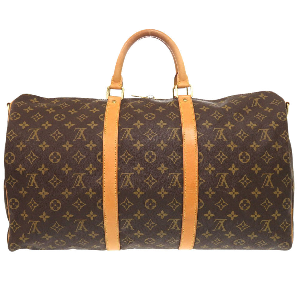 LOUIS VUITTON Boston Duffel bag M41416 Monogram canvas Brown Monogram Keepall bandouliere50