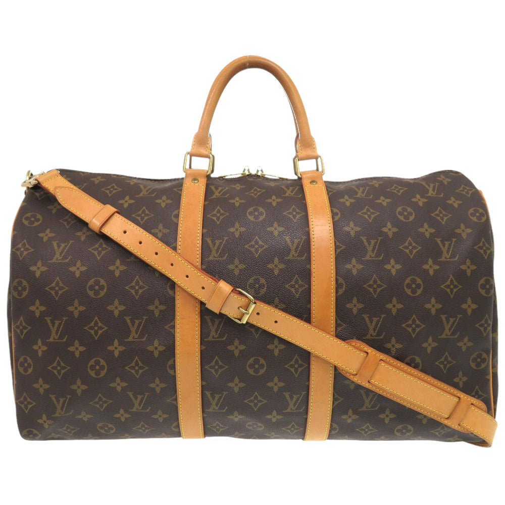 LOUIS VUITTON Boston Duffel bag M41416 Monogram canvas Brown Monogram Keepall bandouliere50