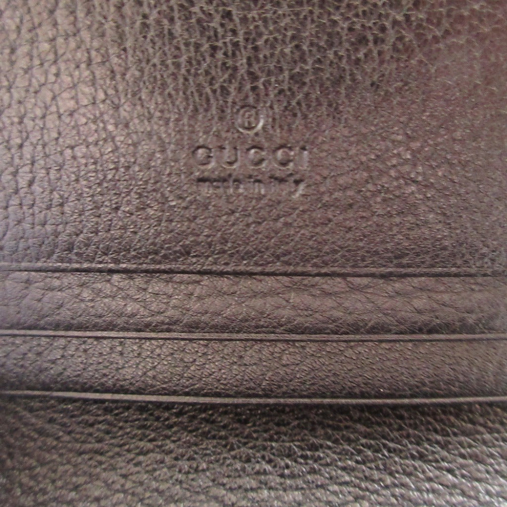 GUCCI Bifold Wallet 499783 leather black GG Marmont