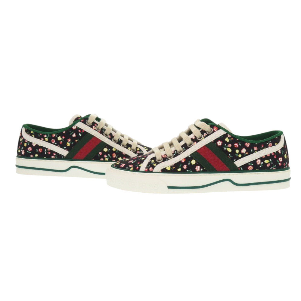 GUCCI sneakers 606110  canvas black LIBERTY Collaboration Tennis 1977 Liberty Floral 35