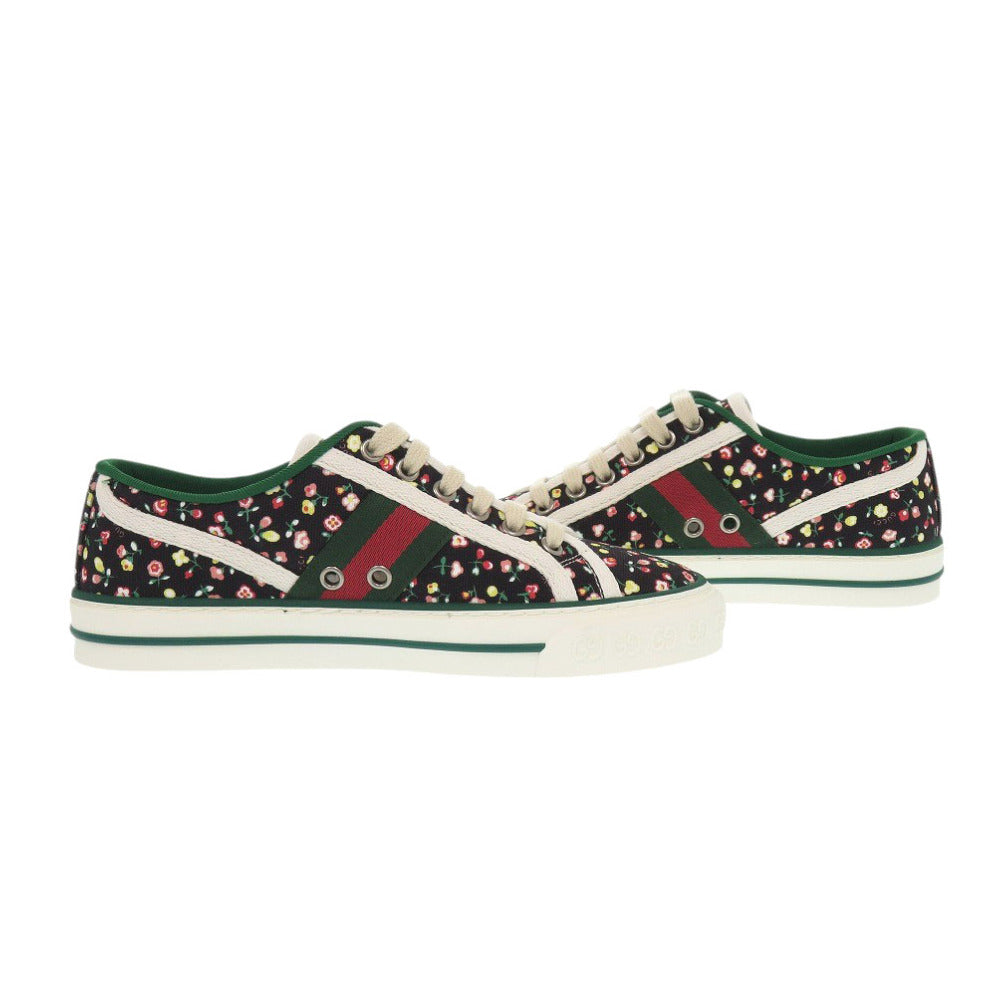 GUCCI sneakers 606110  canvas black LIBERTY Collaboration Tennis 1977 Liberty Floral 35