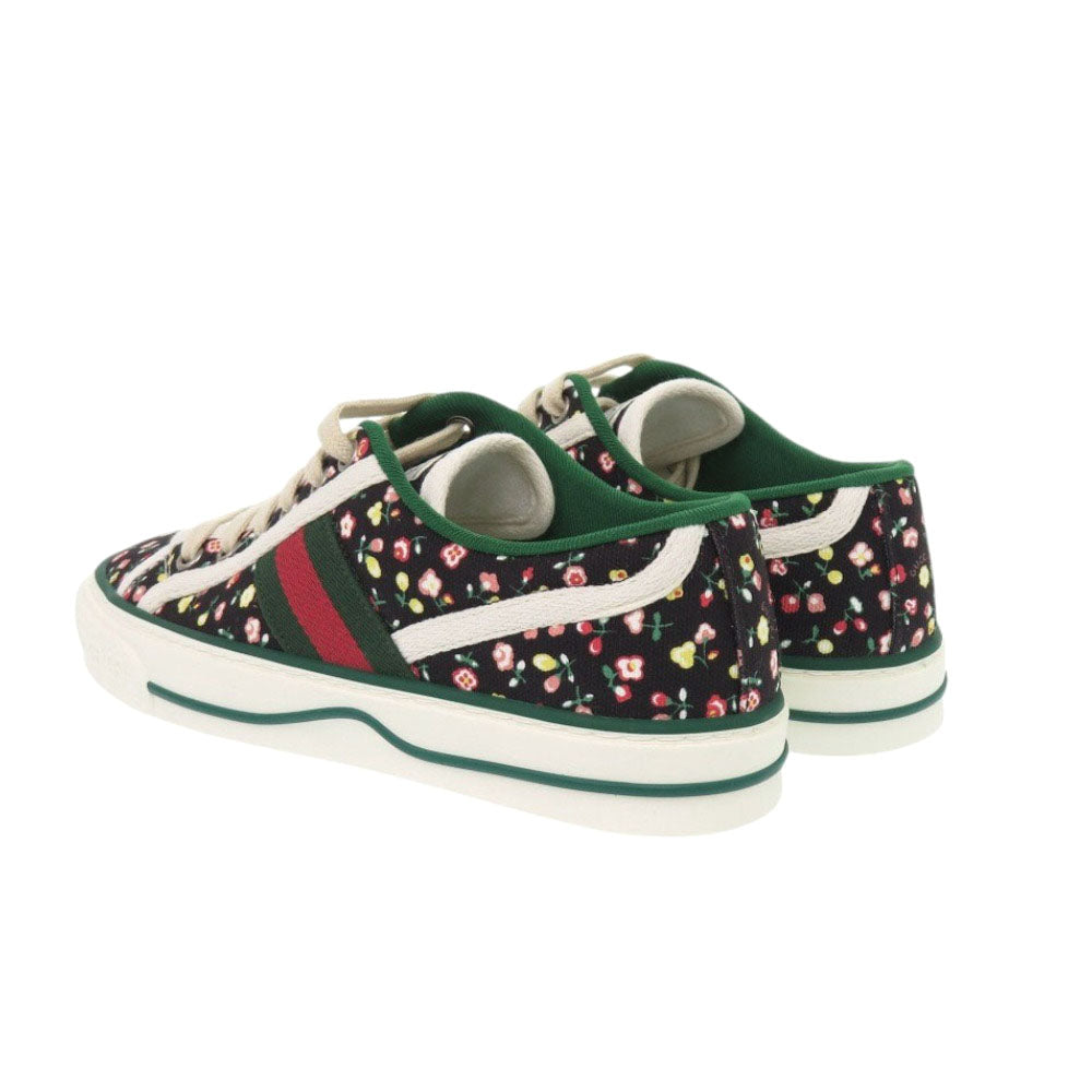 GUCCI sneakers 606110  canvas black LIBERTY Collaboration Tennis 1977 Liberty Floral 35