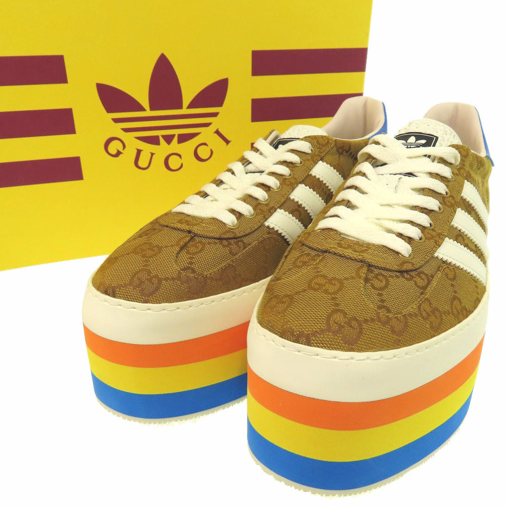 GUCCI sneakers 707873 GG canvas multicolor GUCCI × adidas originals GAZELLE 26.5
