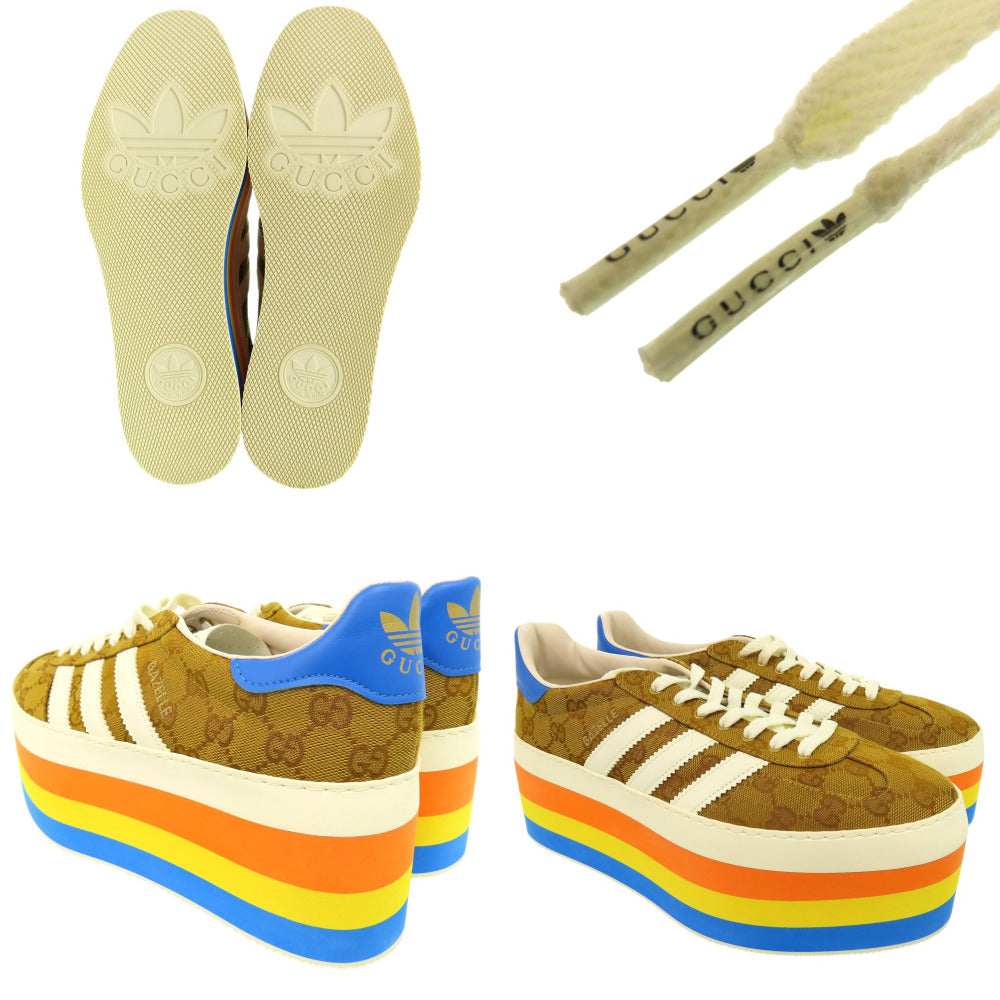 GUCCI sneakers 707873 GG canvas multicolor GUCCI × adidas originals GAZELLE 26.5