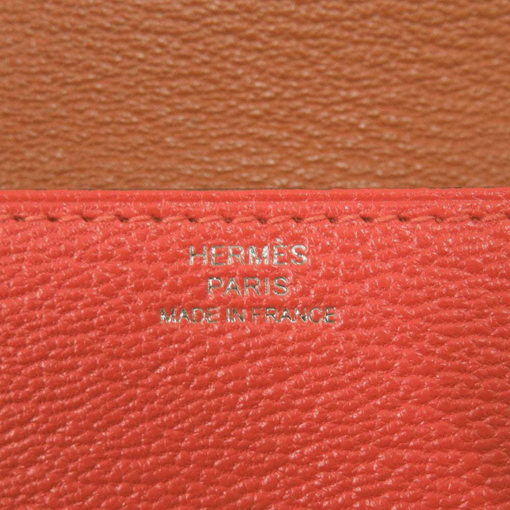 HERMES Coin case Shave Rouge tomato Revan Cattle