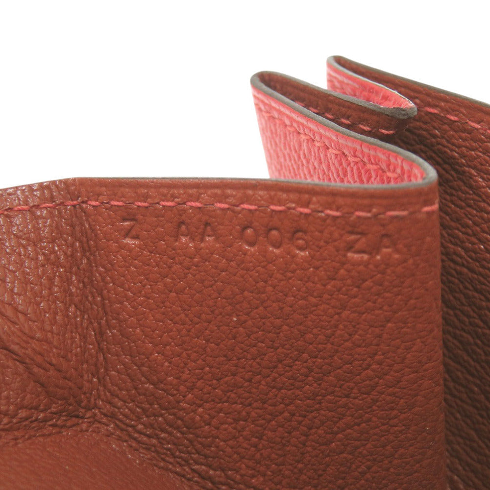 HERMES Coin case Shave Rouge tomato Revan Cattle
