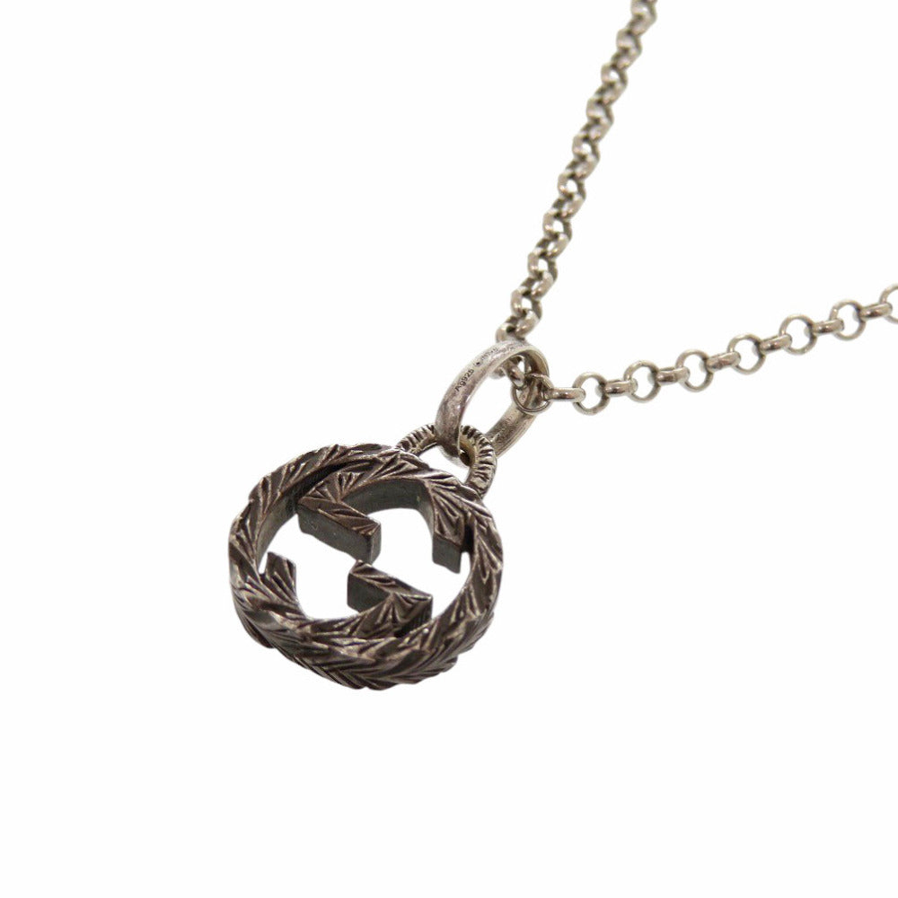 GUCCI Necklace Silver925 Silver Interlocking G