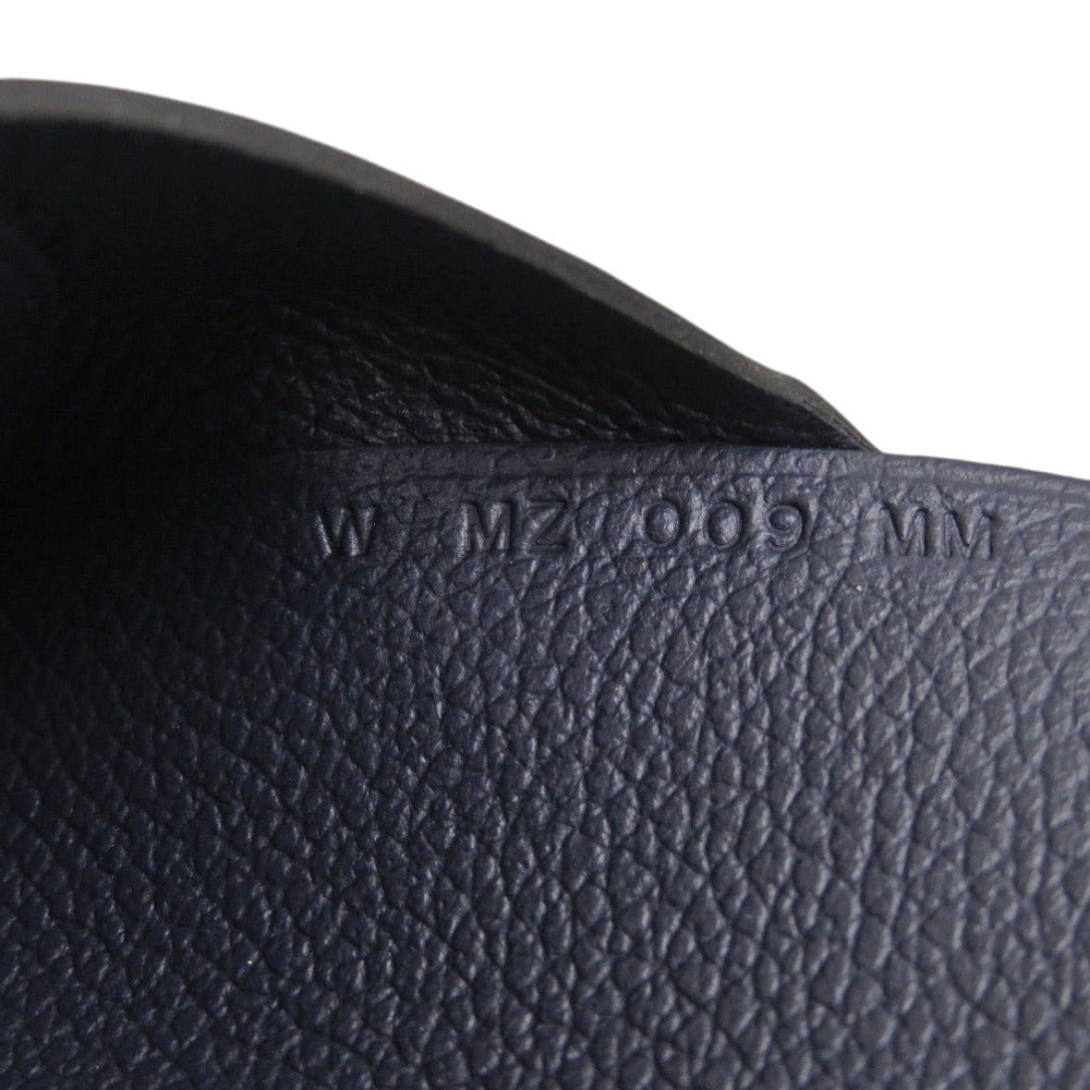 HERMES Card Case Evercolor Blue drus Calvi duo